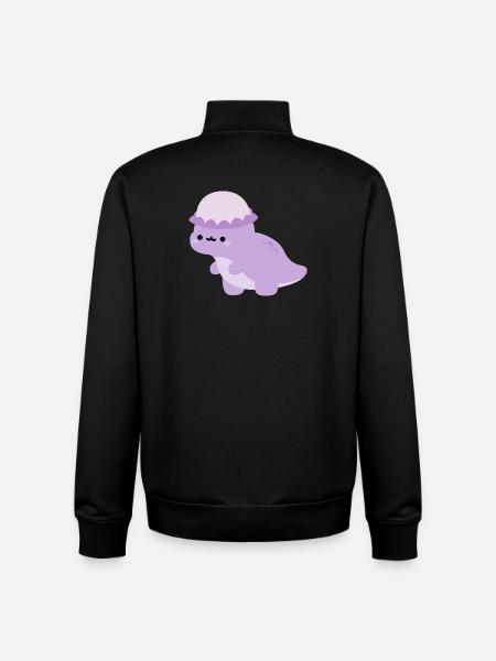 Pachycephalosaurus Dolly - Unisex Organic Zip Sweatshirt by Stanley/Stella - black