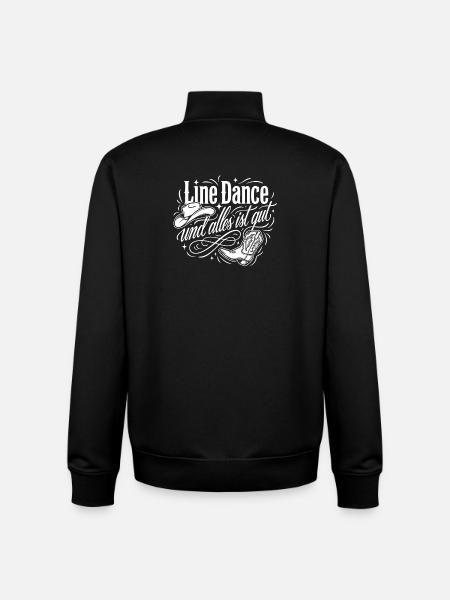 Line Dance Alles Ist Gut - Unisex Organic Zip Sweatshirt von Stanley/Stella - Schwarz