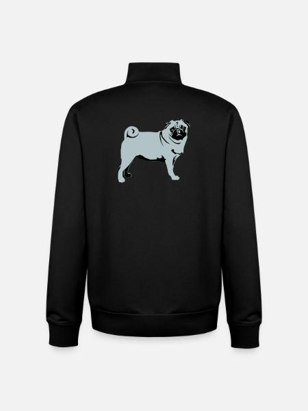 Carlin - Sweat zippé unisexe en coton bio Stanley/Stella - noir
