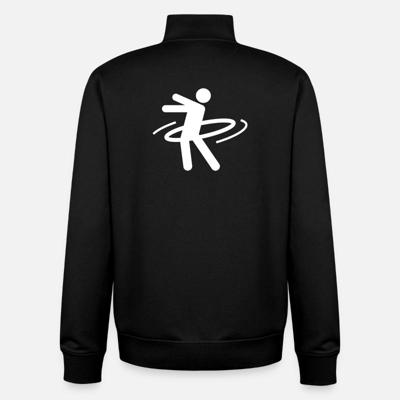 Hulahoop - Unisex Organic Zip Sweatshirt by Stanley/Stella - black