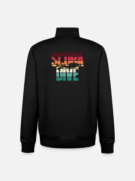 Scuba Love Dive - Unisex Organic Zip Sweatshirt by Stanley/Stella - black