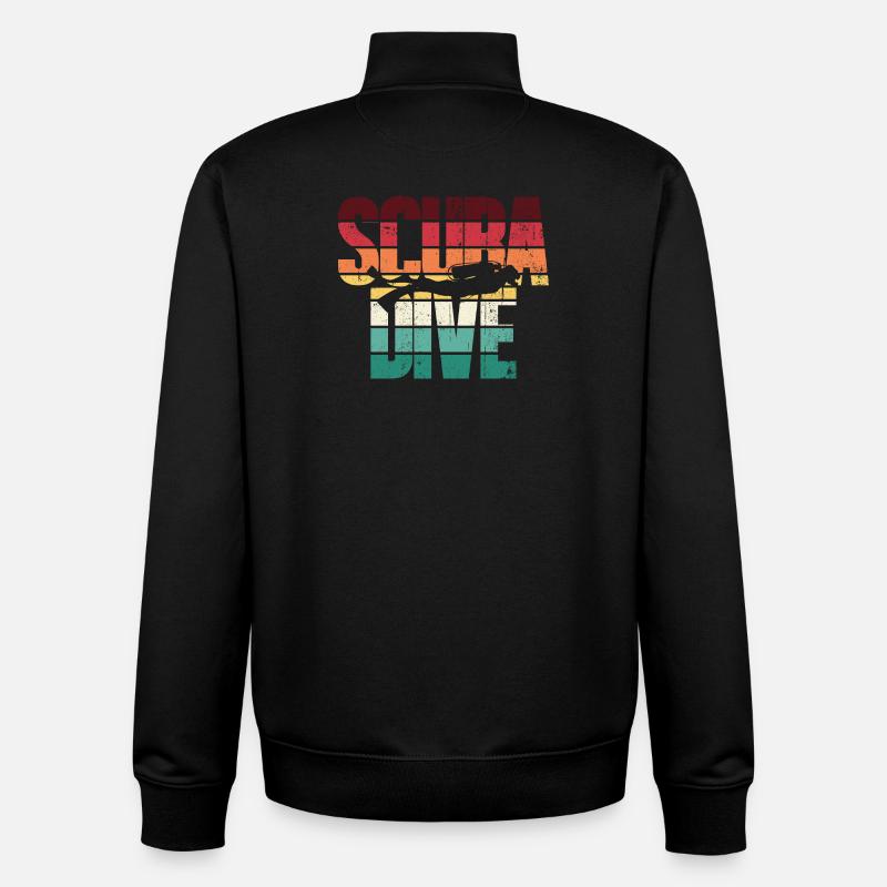 Scuba Love Diving - Unisex Organic Zip Sweatshirt von Stanley/Stella - Schwarz
