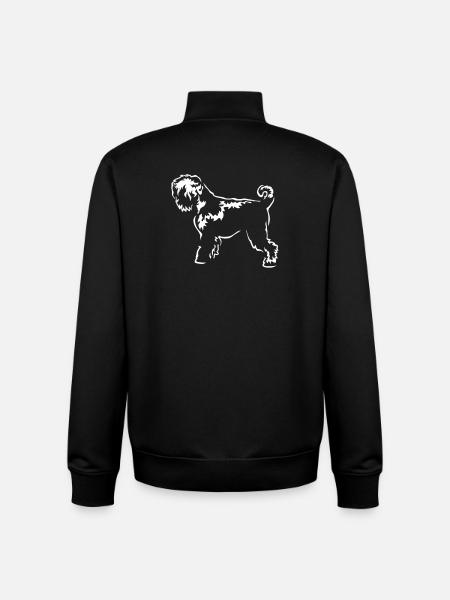 Russian Terrier "Black Edition" - Unisex Organic Zip Sweatshirt by Stanley/Stella - black
