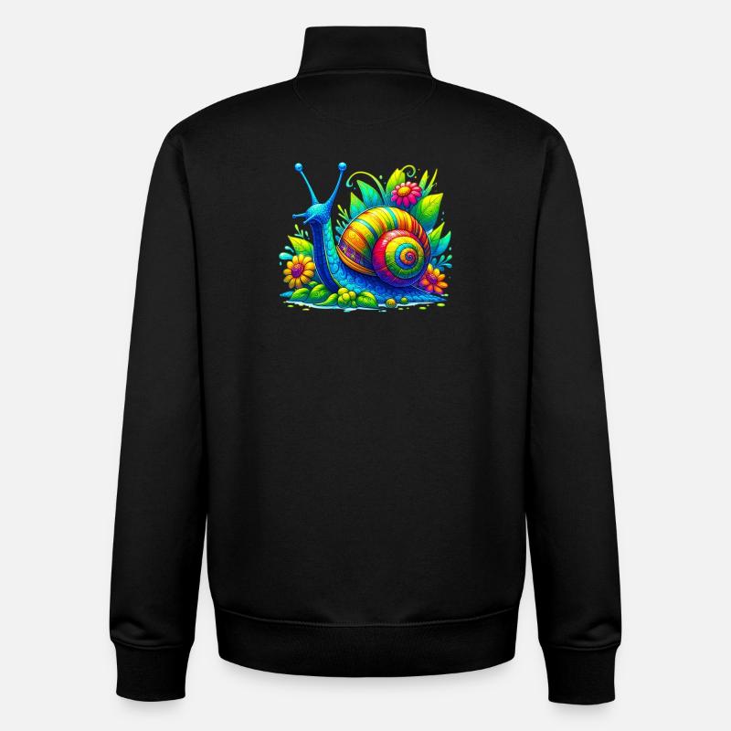 Schnecke - Unisex Organic Zip Sweatshirt von Stanley/Stella - Schwarz