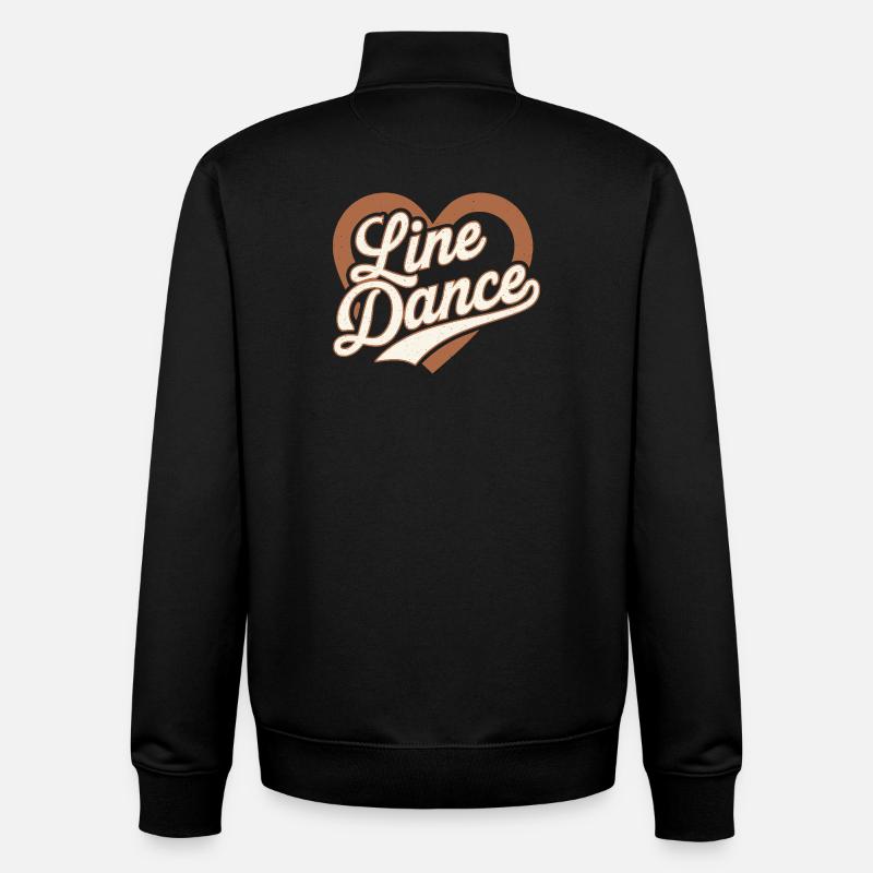 Line Dance - Unisex Organic Zip Sweatshirt von Stanley/Stella - Schwarz