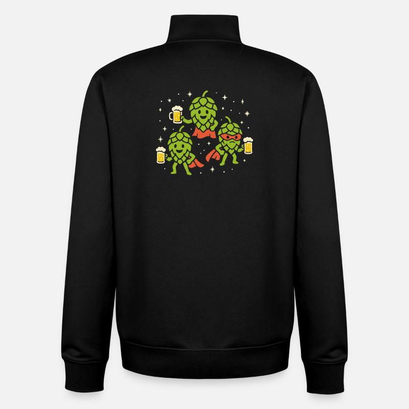 Hüpfen-Helden - Unisex Organic Zip Sweatshirt von Stanley/Stella - Schwarz