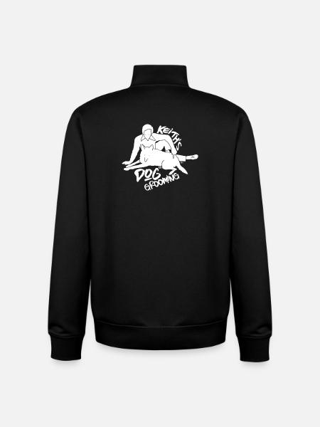 Keiths Dog Grooming  - Unisex Organic Zip Sweatshirt by Stanley/Stella - black
