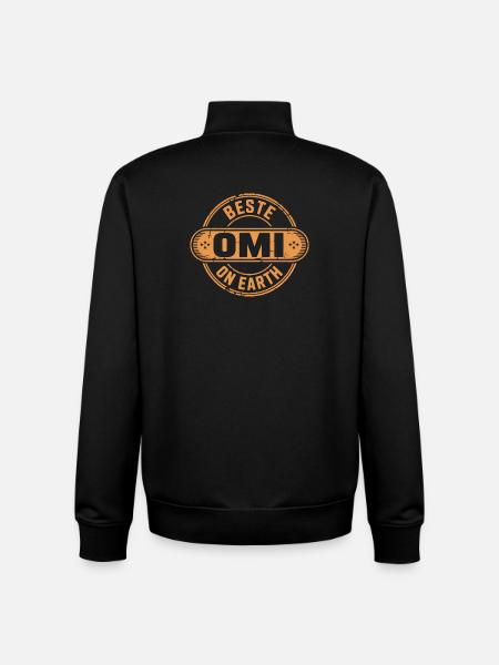 Beste Omi Geschenk Oma - Unisex Organic Zip Sweatshirt von Stanley/Stella - Schwarz