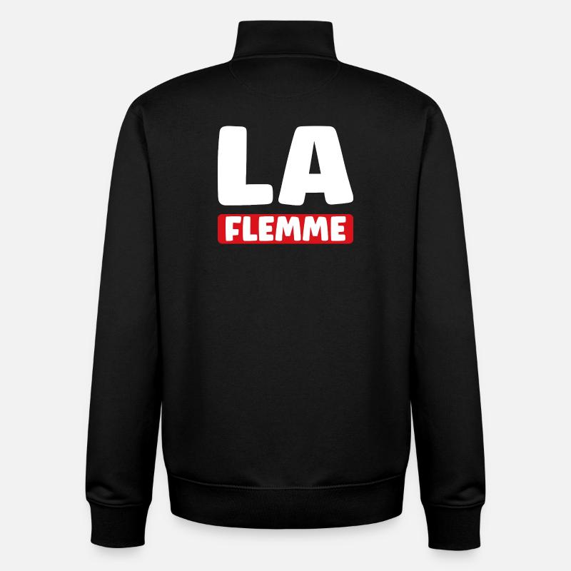 flemme - Sweat zippé unisexe en coton bio Stanley/Stella - noir