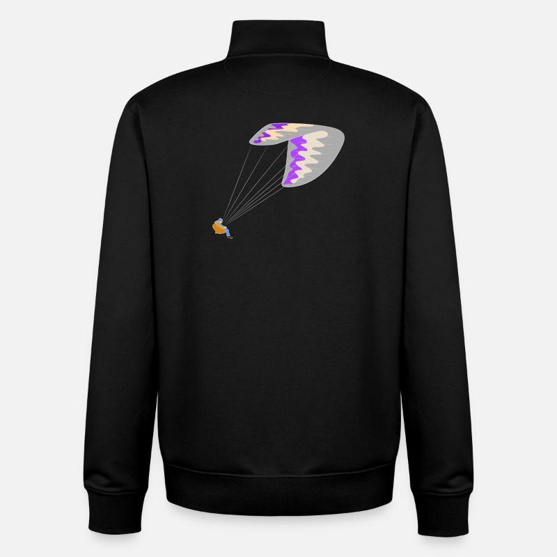 Gleitschirm - Unisex Organic Zip Sweatshirt von Stanley/Stella - Schwarz
