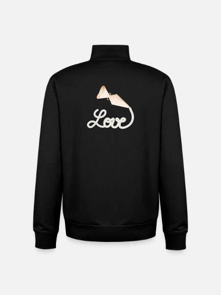 Spritzbeutel schreibt „Love“ – süßes Deko-Motiv - Unisex Organic Zip Sweatshirt von Stanley/Stella - Schwarz