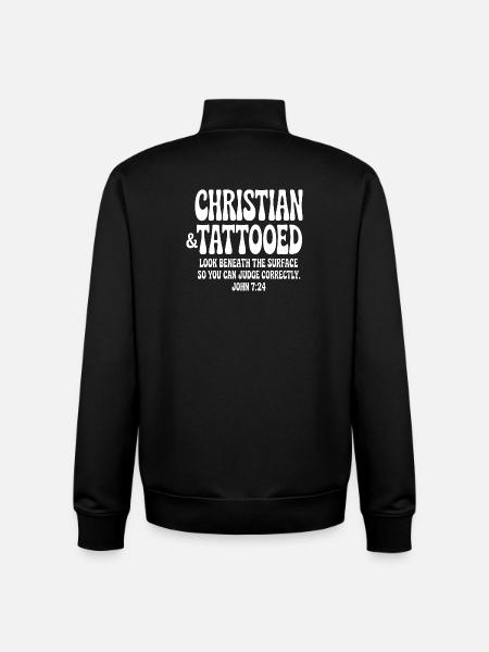 Christian & Tattooed John 7:24 Tee - Unisex Organic Zip Sweatshirt by Stanley/Stella - black