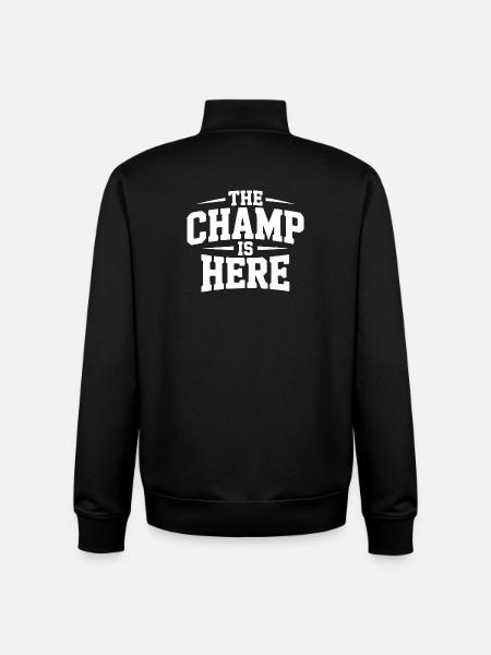 Der Champion ist da - Unisex Organic Zip Sweatshirt von Stanley/Stella - Schwarz