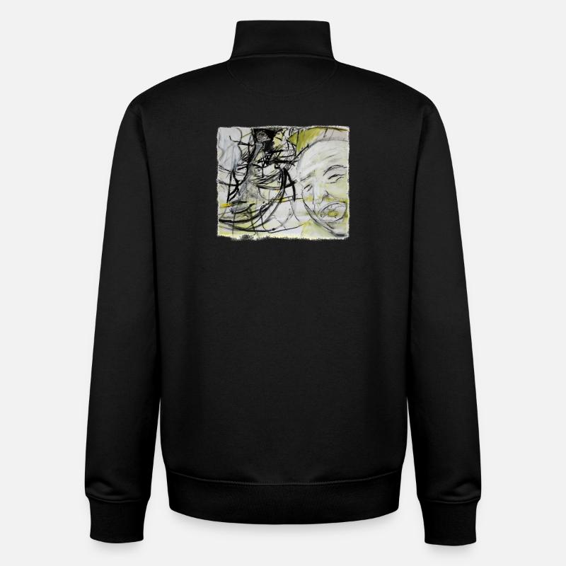 An old man remembers - Unisex Organic Zip Sweatshirt von Stanley/Stella - Schwarz