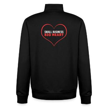 Entrepreneur bourreau de travail - Sweat zippé unisexe en coton bio Stanley/Stella - noir - Dos - AI Model Male 185 light (185cm)