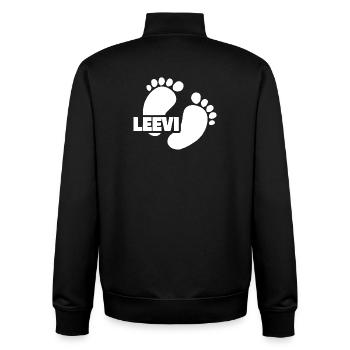 Baby Leevi - Unisex Organic Zip Sweatshirt von Stanley/Stella - Schwarz - Hinten - AI Model Male 185 light (185cm)