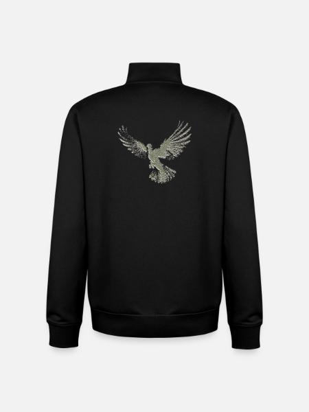 Taube | Heilig-Geist-Hemd | Christliches Symbol - Unisex Organic Zip Sweatshirt von Stanley/Stella - Schwarz