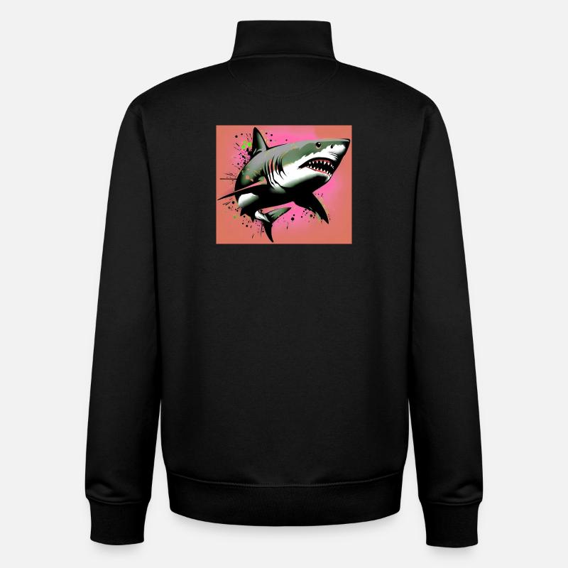 Hai - Unisex Organic Zip Sweatshirt von Stanley/Stella - Schwarz