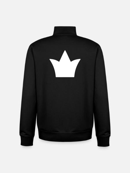 Crown – symbol of strength and self-confidence - Unisex Organic Zip Sweatshirt by Stanley/Stella - black
