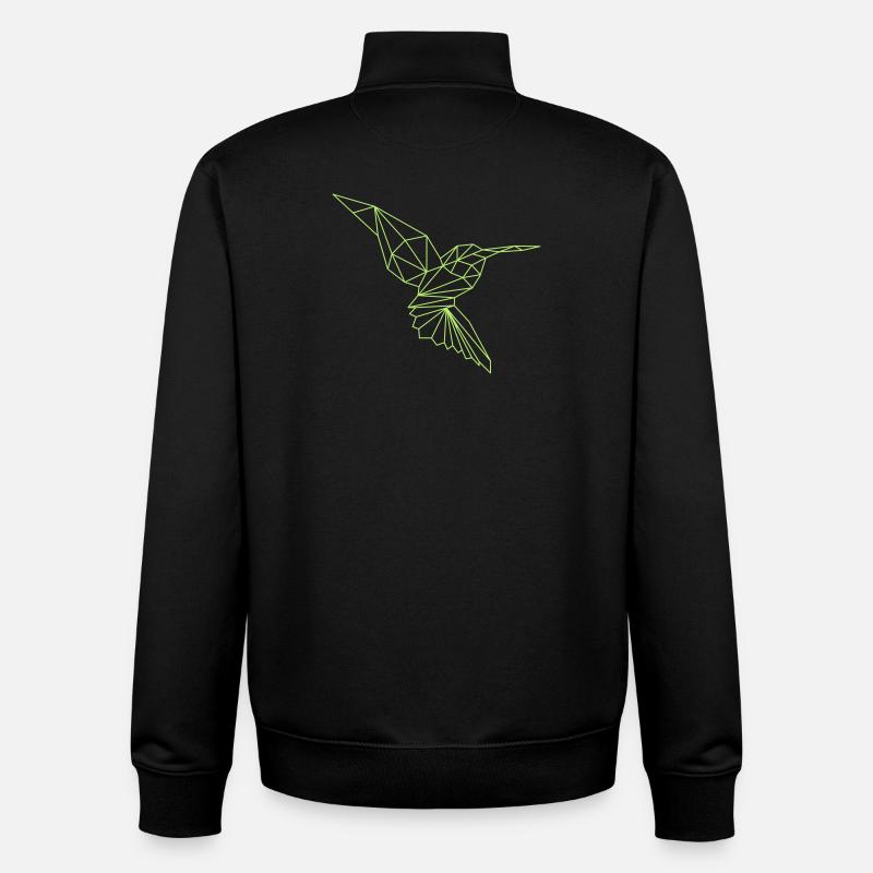Eisvogel - Unisex Organic Zip Sweatshirt von Stanley/Stella - Schwarz