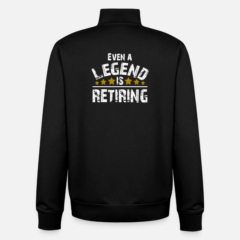 Legende Pension Rente Ruhestand Geschenk - Unisex Organic Zip Sweatshirt von Stanley/Stella - Schwarz