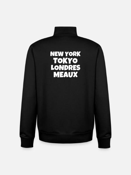 TOKYO, Meaux, travel, travel - Unisex Organic Zip Sweatshirt by Stanley/Stella - black