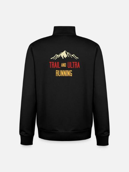 Trail and Ultra Running - Unisex Organic Zip Sweatshirt by Stanley/Stella - black