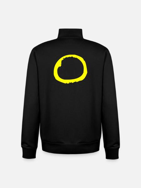 Buchstabe O - Unisex Organic Zip Sweatshirt von Stanley/Stella - Schwarz