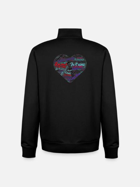 MAMAN. FÊTE DES MÈRES - Sweat zippé unisexe en coton bio Stanley/Stella - noir