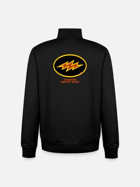 shock risk - Unisex Organic Zip Sweatshirt by Stanley/Stella - black