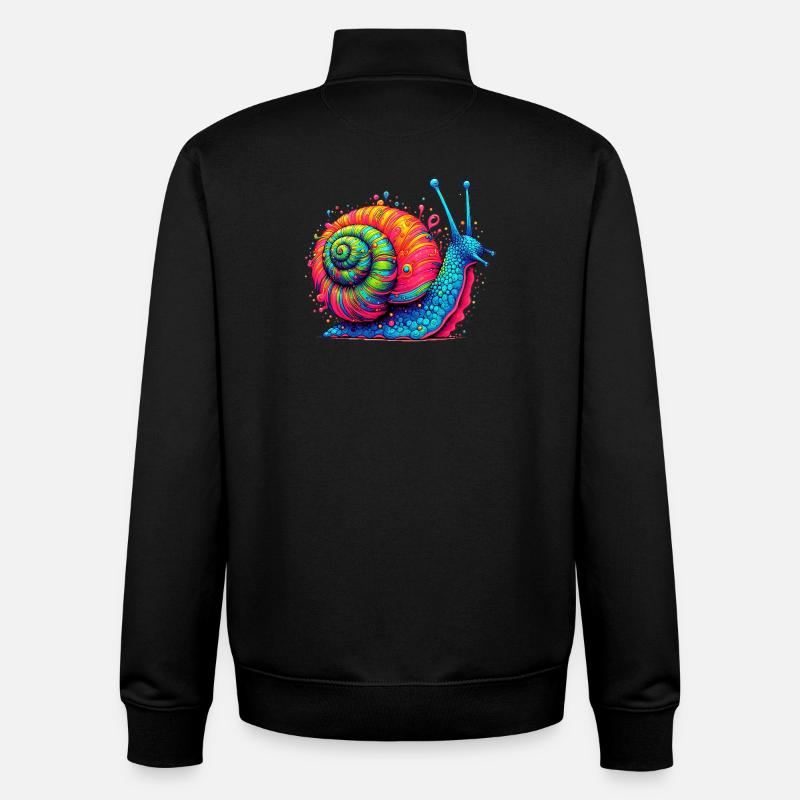 Schnecke - Unisex Organic Zip Sweatshirt von Stanley/Stella - Schwarz