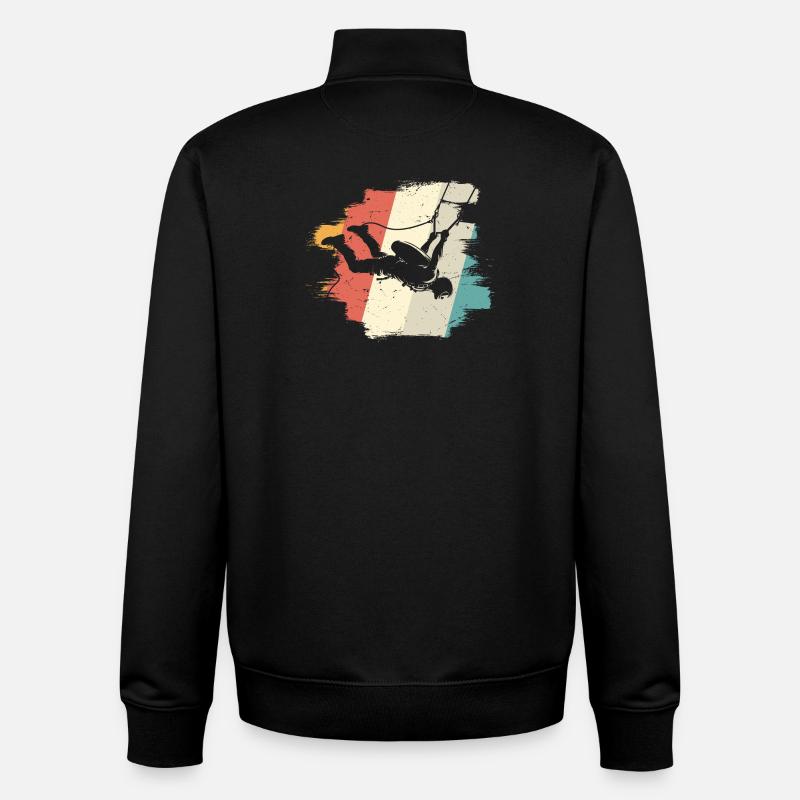 Adventures in the Sky - Unisex Organic Zip Sweatshirt by Stanley/Stella - black