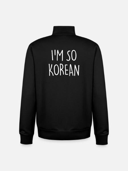 I'M SO KOREAN Korea - Unisex Organic Zip Sweatshirt von Stanley/Stella - Schwarz