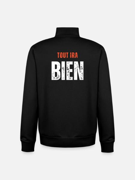 EVERYTHING 2 1 copy - Sweat zippé unisexe en coton bio Stanley/Stella - noir