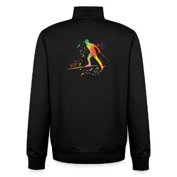 Ski de fond Ski de fond - Sweat zippé unisexe en coton bio Stanley/Stella - noir - Dos - AI Model Male 185 light (185cm)