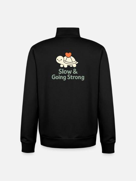 Gentle parenting identity, slow - Unisex Organic Zip Sweatshirt by Stanley/Stella - black