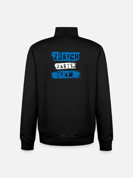 Zurich Party Team - Unisex Organic Zip Sweatshirt by Stanley/Stella - black