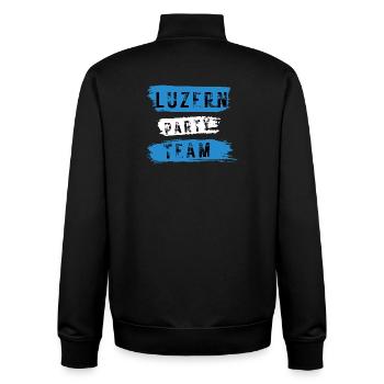 Équipe du parti de Lucerne - Sweat zippé unisexe en coton bio Stanley/Stella - noir - Dos - AI Model Male 185 light (185cm)