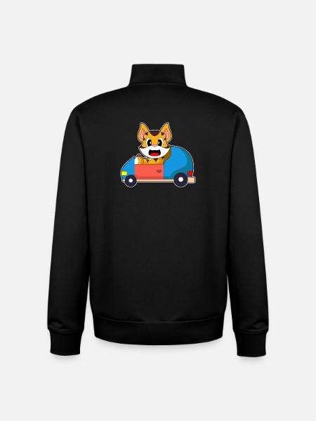Tiger Auto - Unisex Organic Zip Sweatshirt von Stanley/Stella - Schwarz