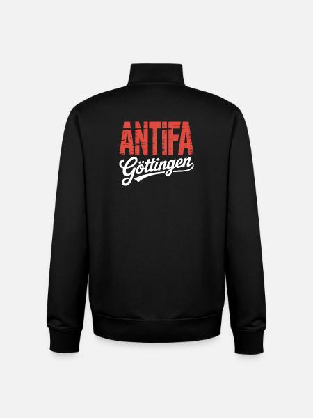 Antifa Göttingen - Antifaschistischer Merch - Unisex Organic Zip Sweatshirt by Stanley/Stella - black