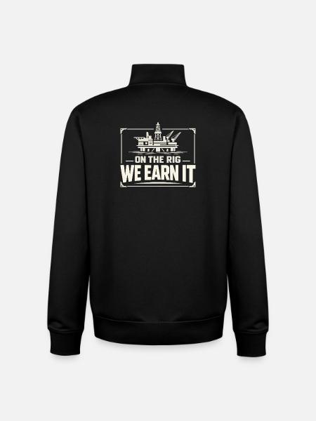 Offshore-bohrer-rig-bohrer Bohrboden Offshore - Unisex Organic Zip Sweatshirt von Stanley/Stella - Schwarz