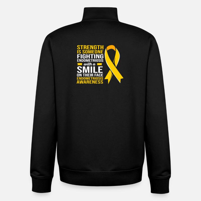 Endometriose Endo - Unisex Organic Zip Sweatshirt von Stanley/Stella - Schwarz