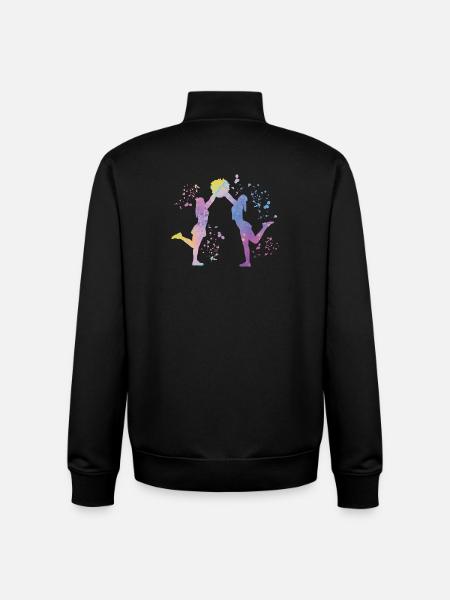 Cheerleader Cheer Mom Cheerleading - Unisex Organic Zip Sweatshirt by Stanley/Stella - black