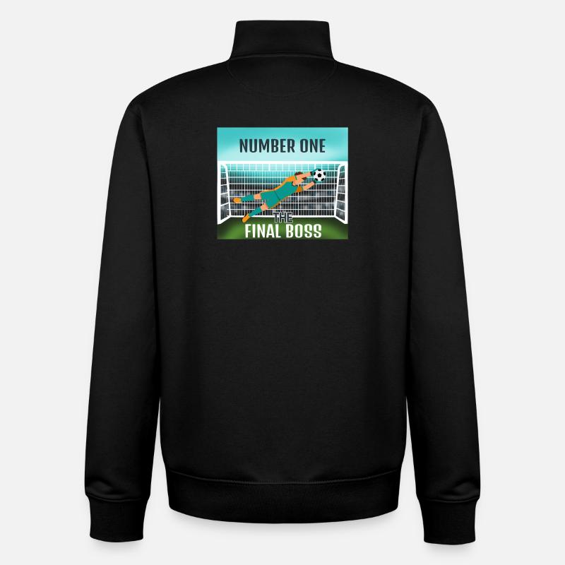 Endgegner: Torwart - Unisex Organic Zip Sweatshirt von Stanley/Stella - Schwarz