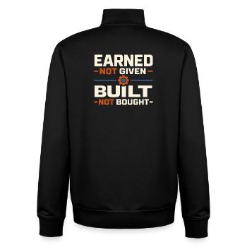 Blue Collar Lifestyle Blue Collar Pride Working - Unisex Organic Zip Sweatshirt von Stanley/Stella - Schwarz - Hinten - AI Model Male 185 light (185cm)