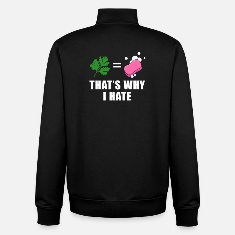 Nature vs Soap - Unisex Organic Zip Sweatshirt by Stanley/Stella - black