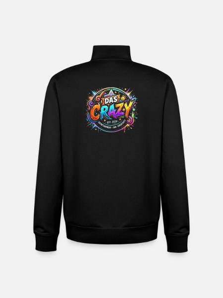 DAS CRAZY Neon Explosion - Unisex Organic Zip Sweatshirt von Stanley/Stella - Schwarz