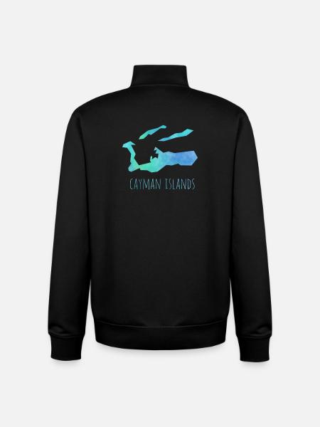 Cayman Islands - Unisex Organic Zip Sweatshirt by Stanley/Stella - black