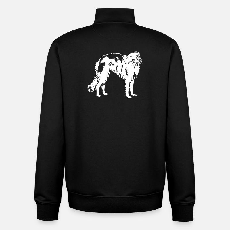 Barsoi "Black Edition" - Unisex Organic Zip Sweatshirt von Stanley/Stella - Schwarz