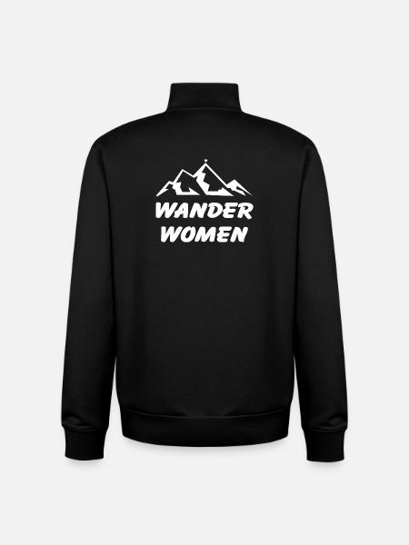 Wander Women Berge Wandern - Unisex Organic Zip Sweatshirt von Stanley/Stella - Schwarz